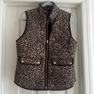 Jcrew leopard vest